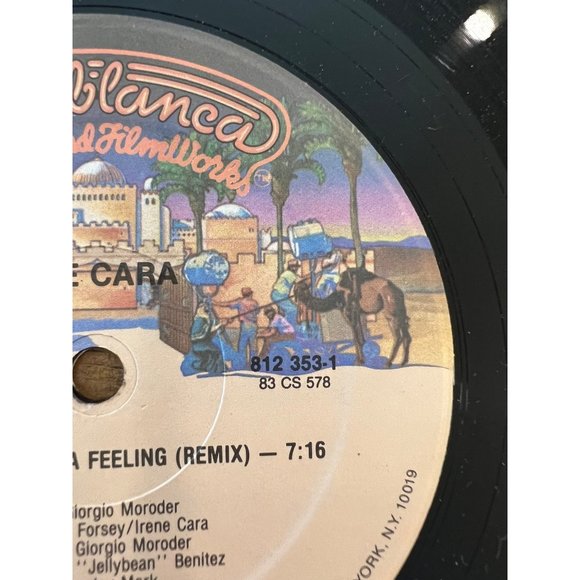 Irene Cara Flashdance What A Feeling Remix Vinyl Record 1983 LP 812 353-1 - Picture 4 of 5